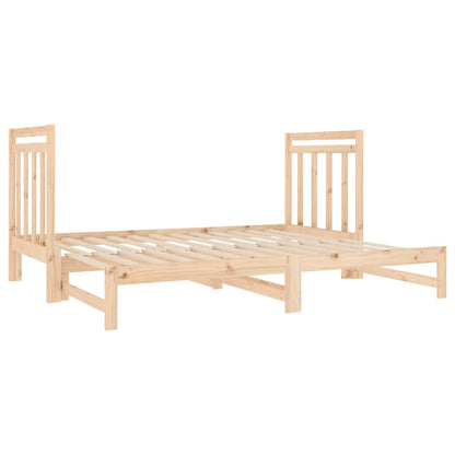 Dormeuse Estraibile 2x(90x190) cm Legno Massello di Pino | homemem39