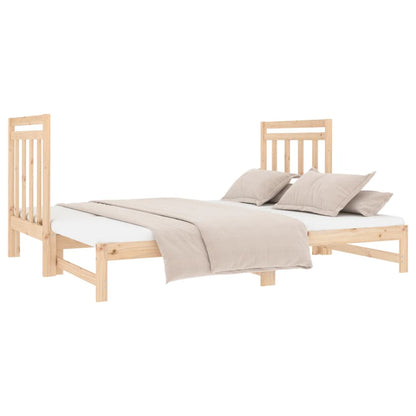 Dormeuse Estraibile 2x(90x190) cm Legno Massello di Pino | homemem39