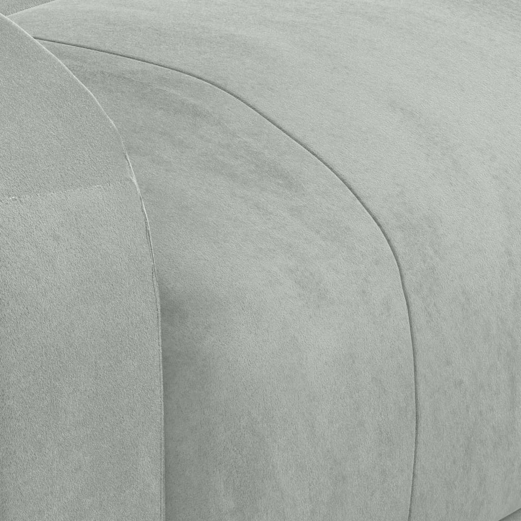 Poltrona Alzapersona Massaggiante Grigio Chiaro in Velluto - homemem39