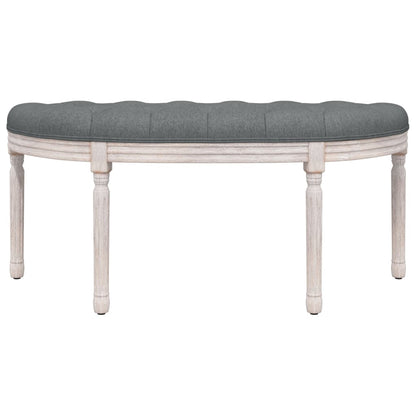 Panca Grigio Scuro 110,5x45x49 cm in Tessuto - homemem39
