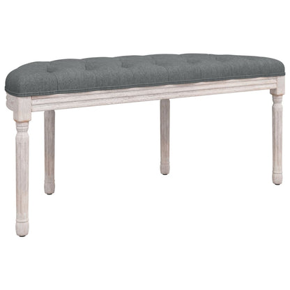 Panca Grigio Scuro 110,5x45x49 cm in Tessuto - homemem39