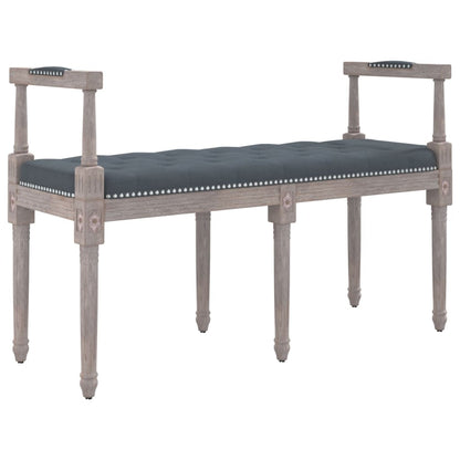 Panca Grigio Scuro 110x40x70 cm in Velluto - homemem39