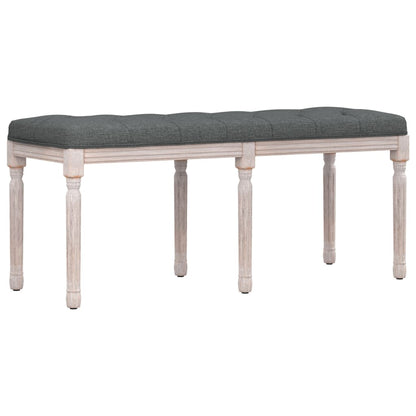 Panca Grigio Scuro 110x40x49 cm in Tessuto - homemem39
