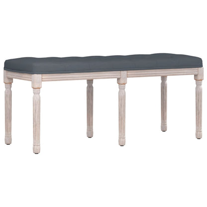 Panca Grigio Scuro 110x40x49 cm in Velluto - homemem39
