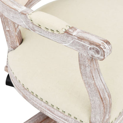 Sedia da Ufficio Girevole in Lino