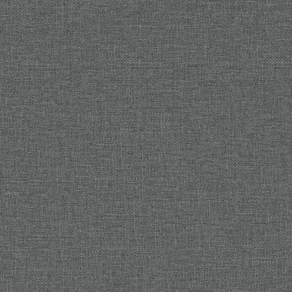 Sedia da Pranzo Grigio Scuro in Tessuto - homemem39