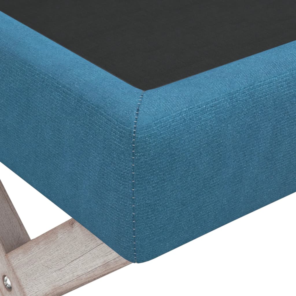 Sgabello Portaoggetti Blu 110x45x49 cm in Velluto - homemem39