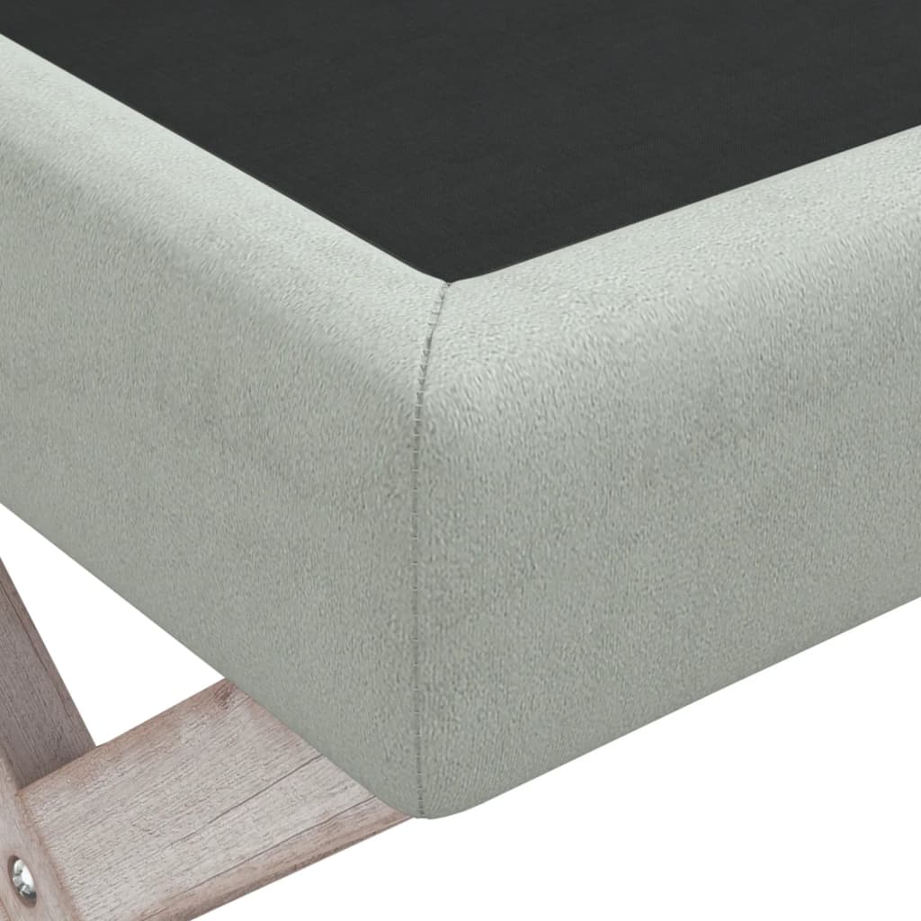 Sgabello Portaoggetti Grigio chiaro 110x45x49 cm in Velluto - homemem39