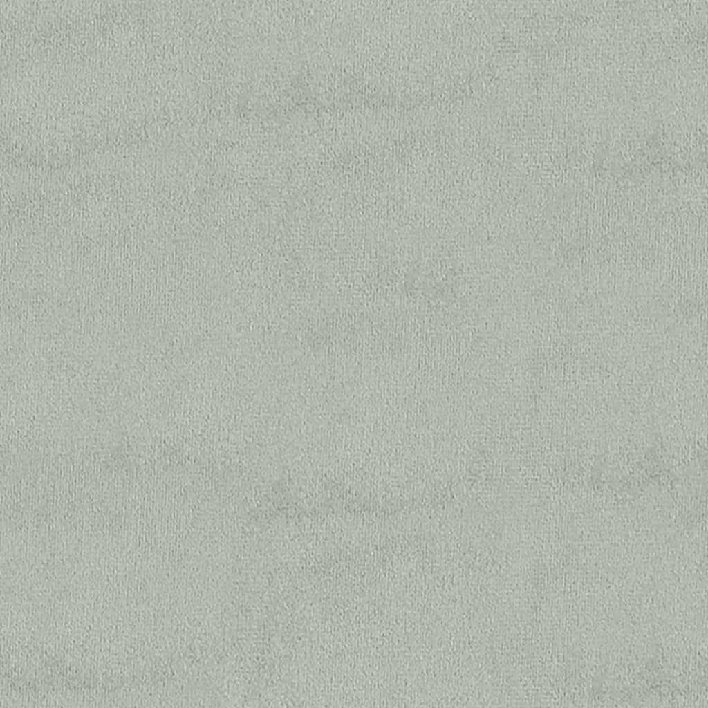 Sgabello Portaoggetti Grigio chiaro 110x45x49 cm in Velluto - homemem39