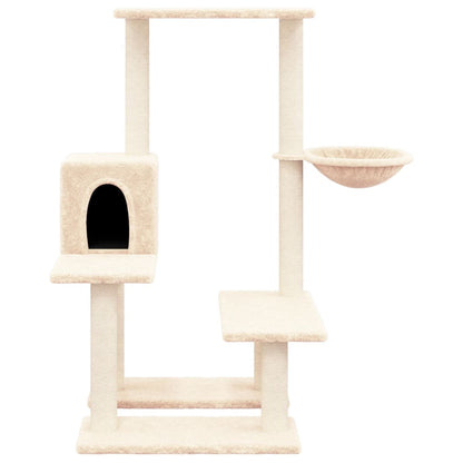 Albero per Gatti con Tiragraffi in Sisal Crema 94,5 cm - homemem39