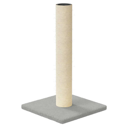 Palo Tiragraffi per Gatti Grigio Chiaro 22x22x45 cm | homemem39