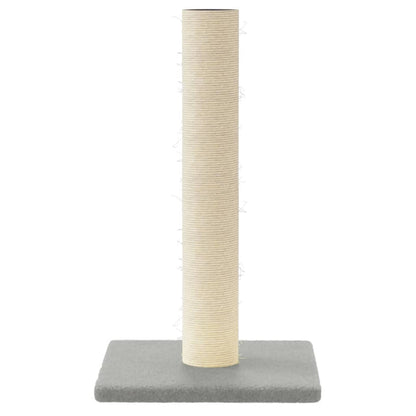 Palo Tiragraffi per Gatti Grigio Chiaro 22x22x45 cm | homemem39