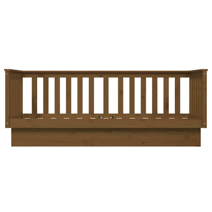 Dormeuse Marrone Ambra 75x190 cm in Legno Massello di Pino