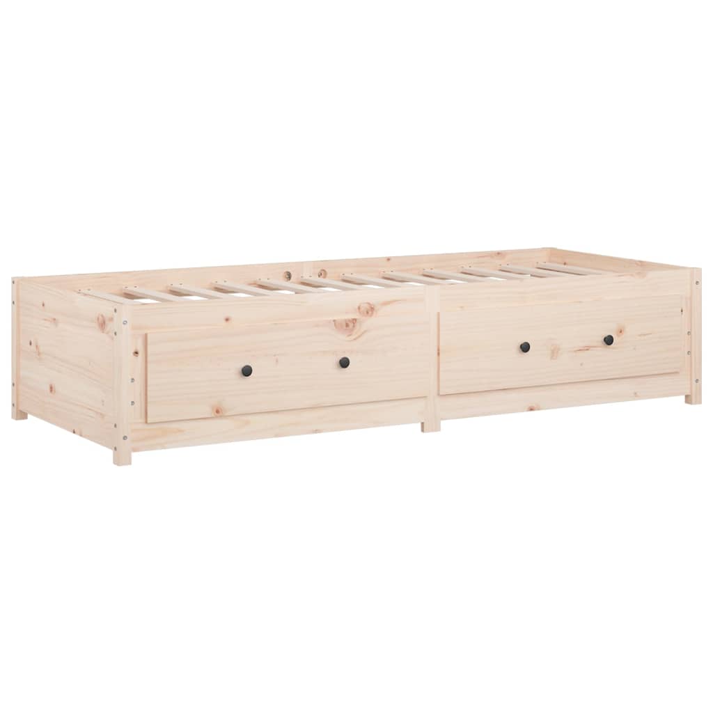 Dormeuse senza Materasso 90x200 cm in Legno Massello di Pino | homemem39