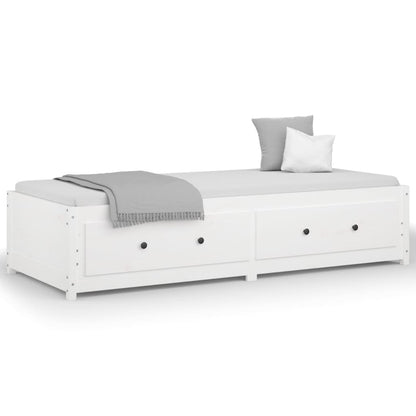 Dormeuse senza Materasso Bianca 90x200 cm Legno Massello Pino | homemem39