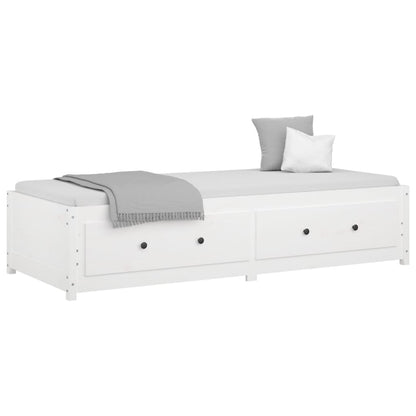 Dormeuse senza Materasso Bianca 90x200 cm Legno Massello Pino | homemem39
