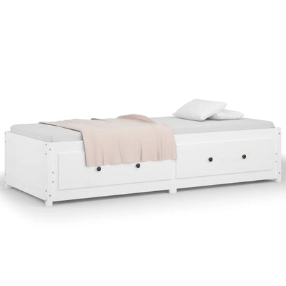 Dormeuse senza Materasso Bianca 90x200 cm Legno Massello Pino | homemem39