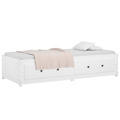 Dormeuse senza Materasso Bianca 90x200 cm Legno Massello Pino - homemem39