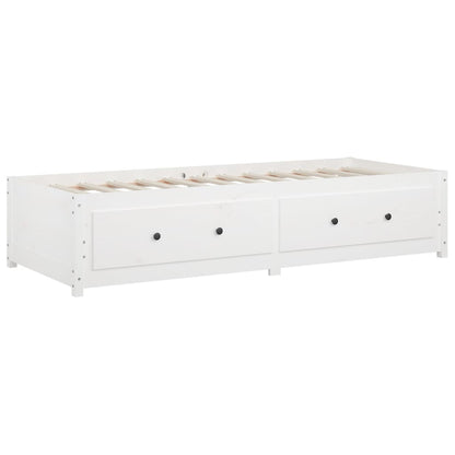Dormeuse senza Materasso Bianca 90x200 cm Legno Massello Pino - homemem39