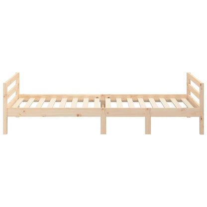 Letto senza Materasso 90x190 cm in Legno Massello di Pino - homemem39
