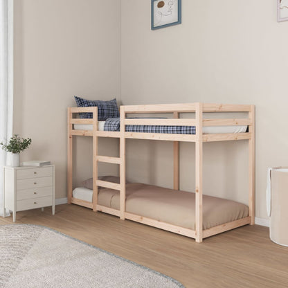 Bunk bed 75x190 cm in solid pine wood