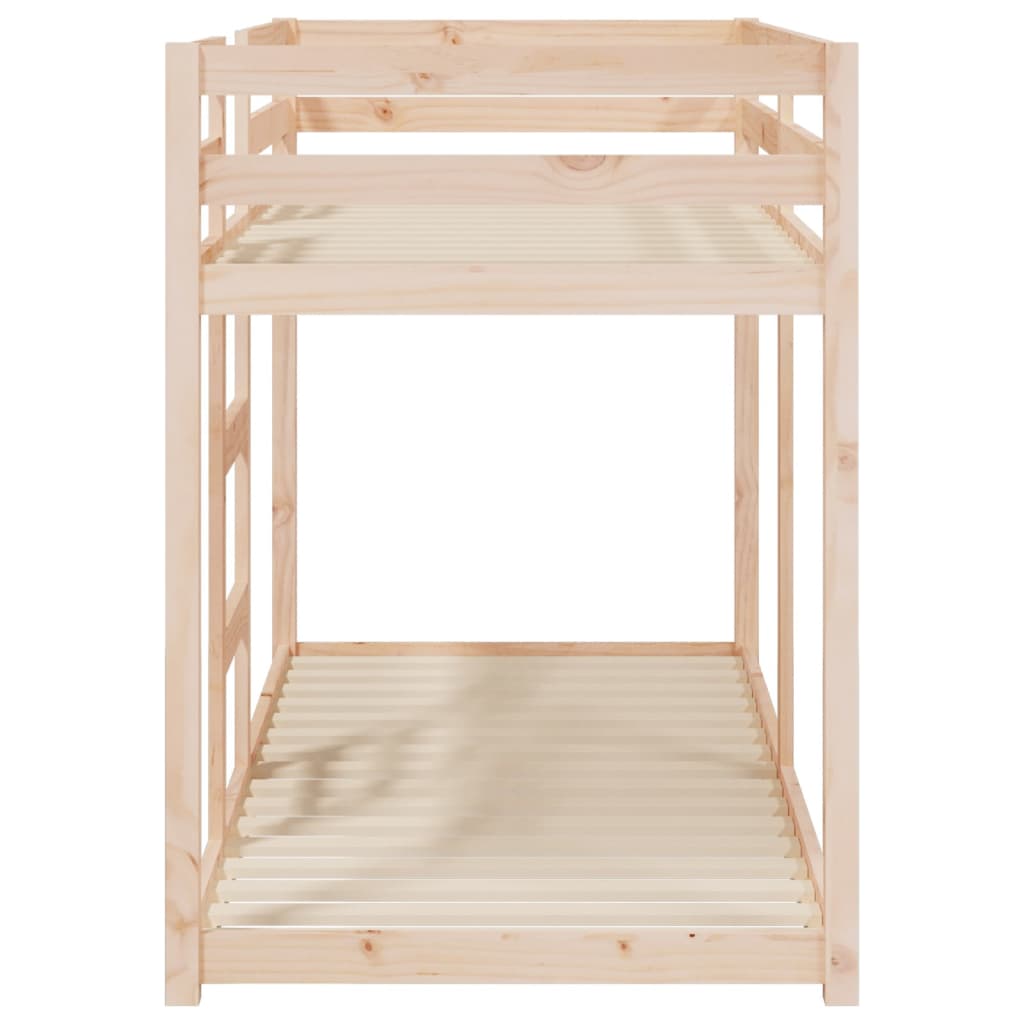 Bunk bed 75x190 cm in solid pine wood