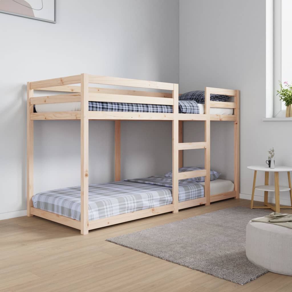 Bunk bed 75x190 cm in solid pine wood