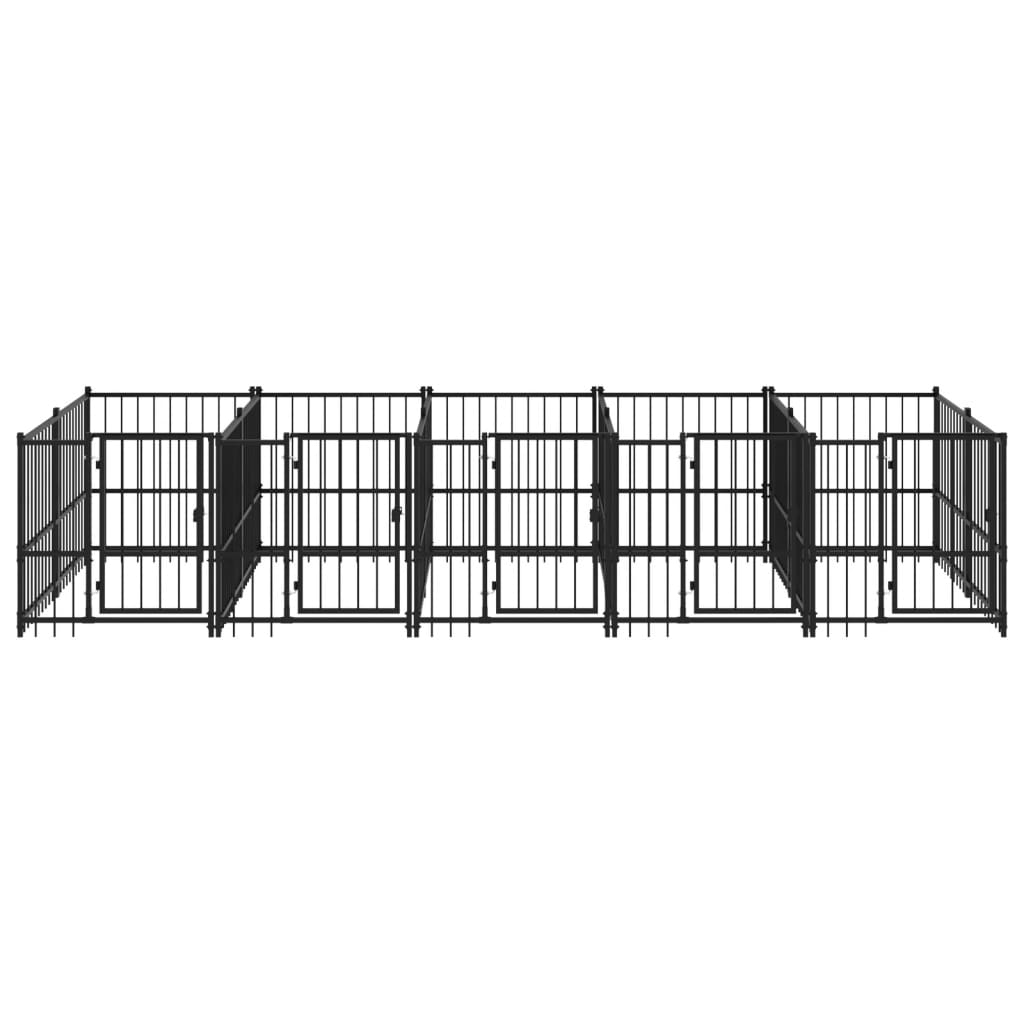 Gabbia per Cani da Esterno in Acciaio 9,38 m² | homemem39
