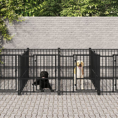 Gabbia per Cani da Esterno in Acciaio 11,26 m² | homemem39