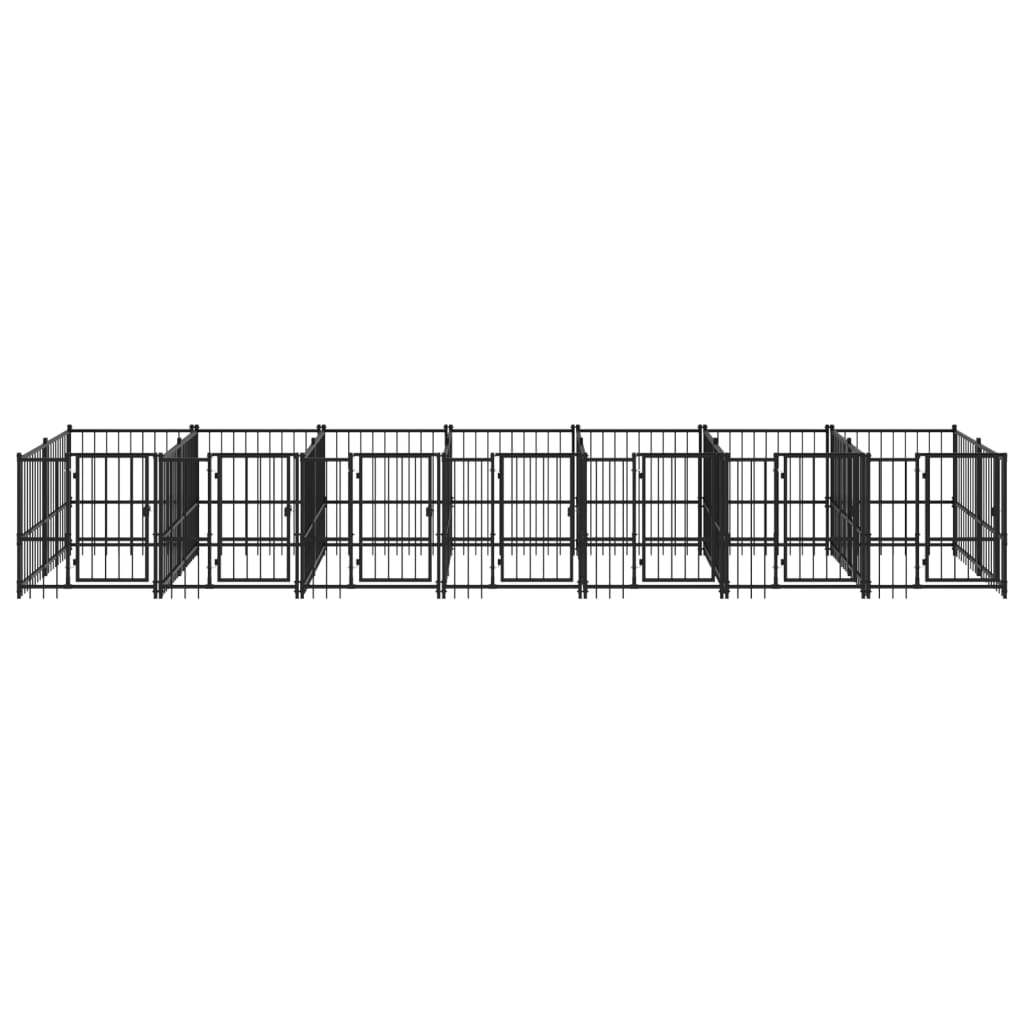 Gabbia per Cani da Esterno in Acciaio 13,14 m² | homemem39
