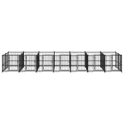 Gabbia per Cani da Esterno in Acciaio 13,14 m² | homemem39
