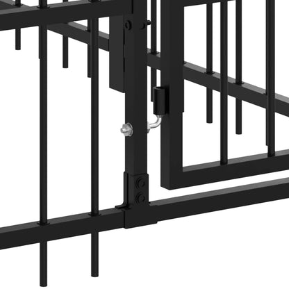 Gabbia per Cani da Esterno con Tetto in Acciaio 13,14 m² | homemem39