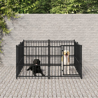 Gabbia per Cani da Esterno in Acciaio 3,75 m² | homemem39
