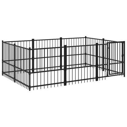 Gabbia per Cani da Esterno in Acciaio 5,63 m² | homemem39