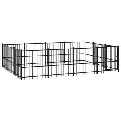 Gabbia per Cani da Esterno in Acciaio 11,58 m² | homemem39