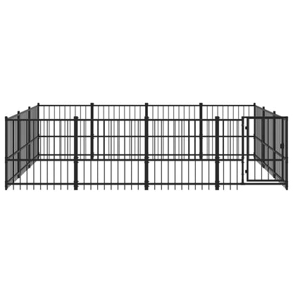 Gabbia per Cani da Esterno in Acciaio 11,58 m² | homemem39