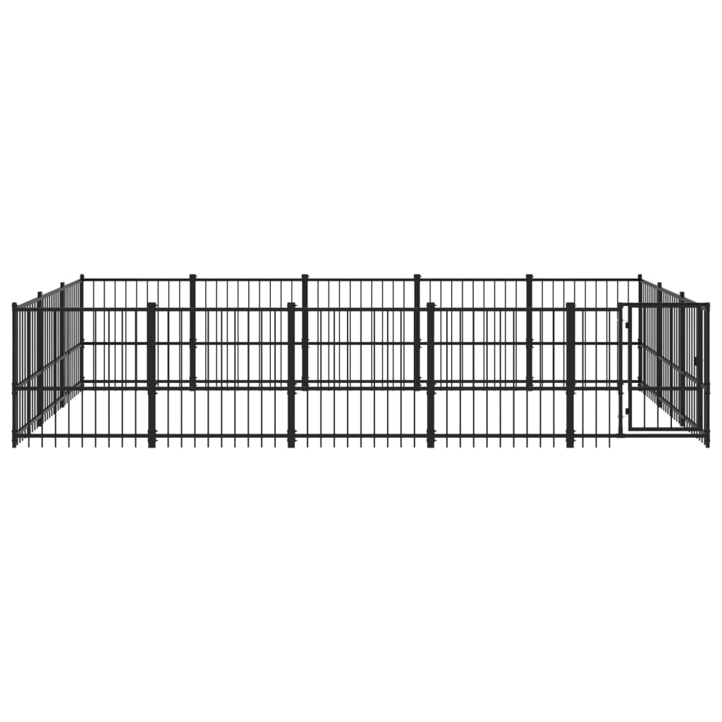 Gabbia per Cani da Esterno in Acciaio 14,11 m² | homemem39