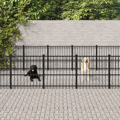 Gabbia per Cani da Esterno in Acciaio 25,4 m² | homemem39