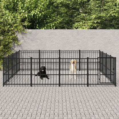 Gabbia per Cani da Esterno in Acciaio 15,05 m² | homemem39