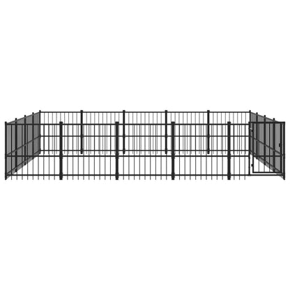 Gabbia per Cani da Esterno in Acciaio 18,82 m² | homemem39