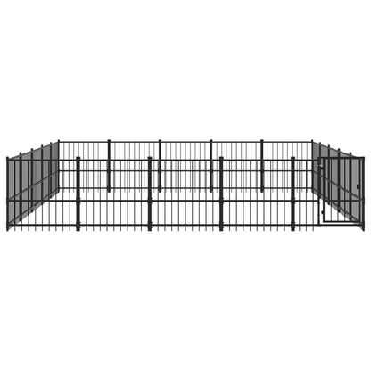 Gabbia per Cani da Esterno in Acciaio 23,52 m² | homemem39