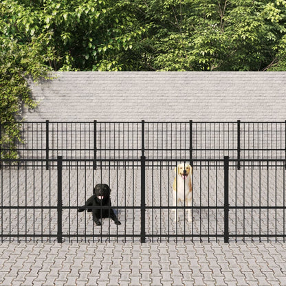 Gabbia per Cani da Esterno in Acciaio 50,81 m² | homemem39