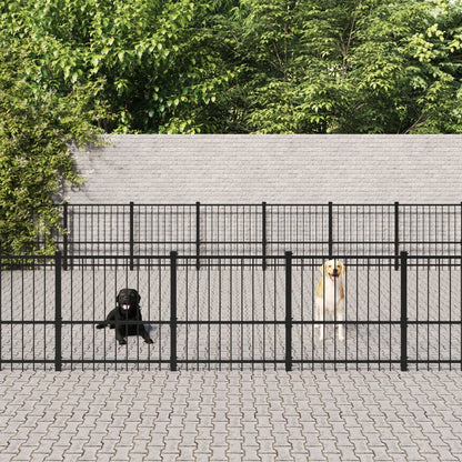 Gabbia per Cani da Esterno in Acciaio 46,1 m² | homemem39