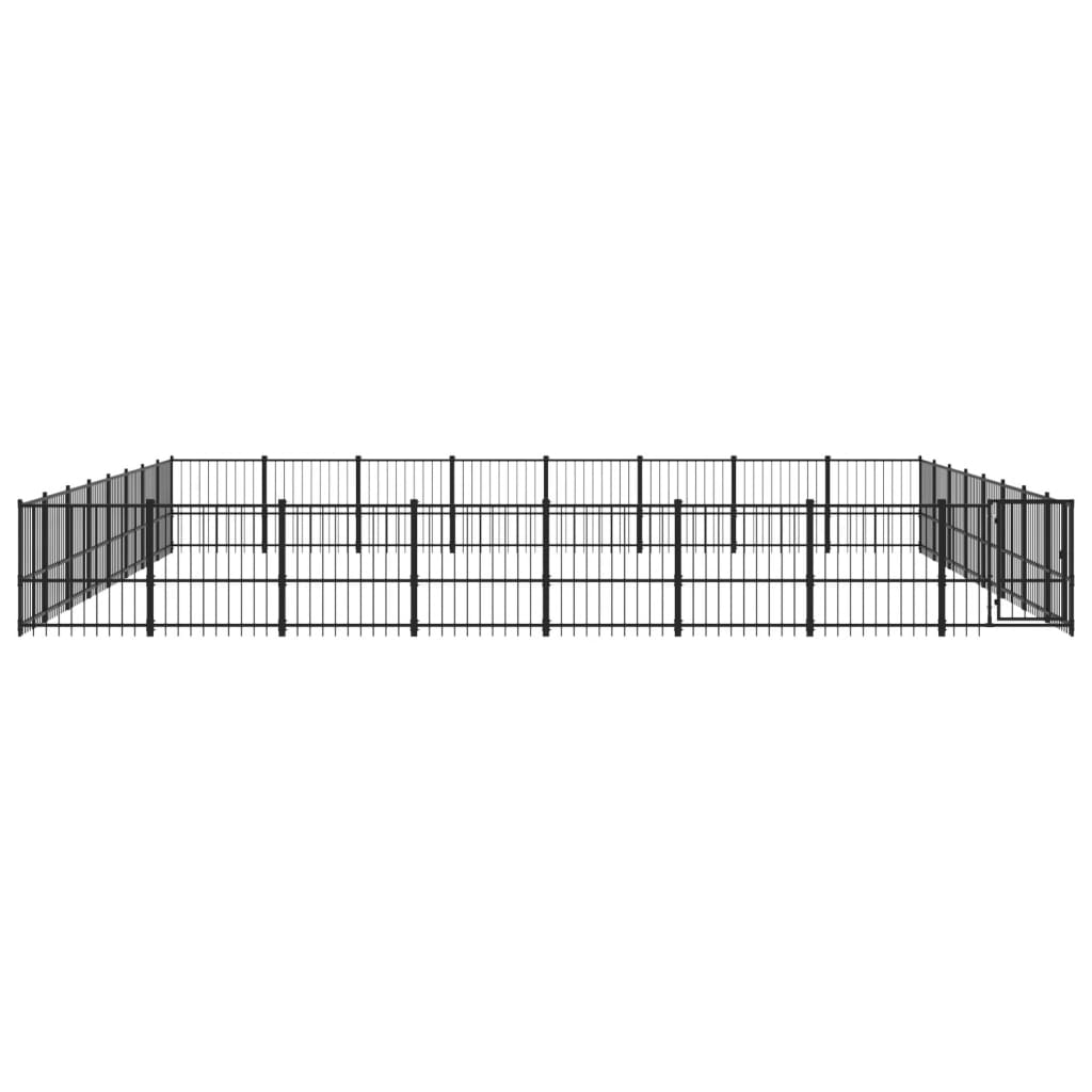 Gabbia per Cani da Esterno in Acciaio 60,22 m² | homemem39