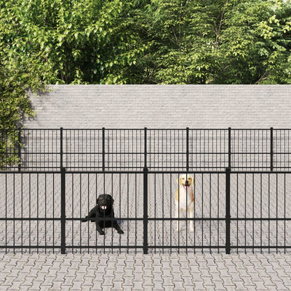 Gabbia per Cani da Esterno in Acciaio 94,09 m² | homemem39
