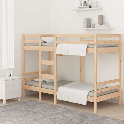 Letto a Castello senza Materasso Massello Pino