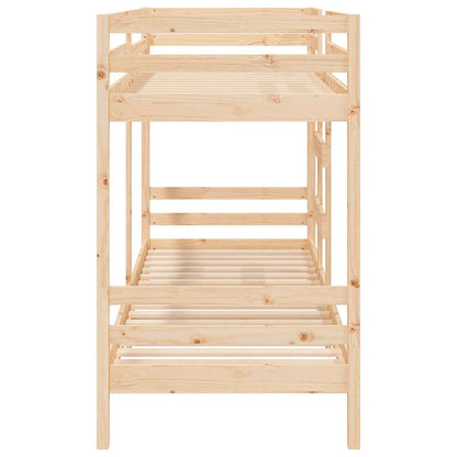 Letto a Castello senza Materasso 90x190 cm Legno di Pino
