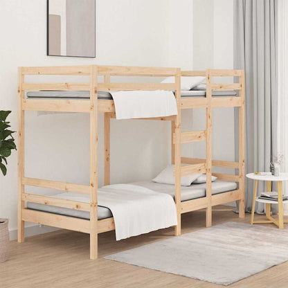 Letto a Castello senza Materasso 90x190 cm Legno di Pino