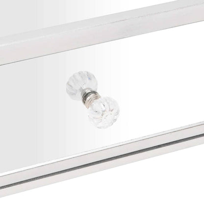 Tavolino Salotto a Specchio 106x45x45cm Legno Multistrato Vetro
