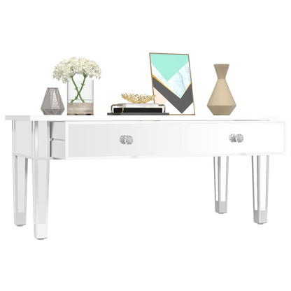 Tavolino Salotto a Specchio 106x45x45cm Legno Multistrato Vetro | homemem39